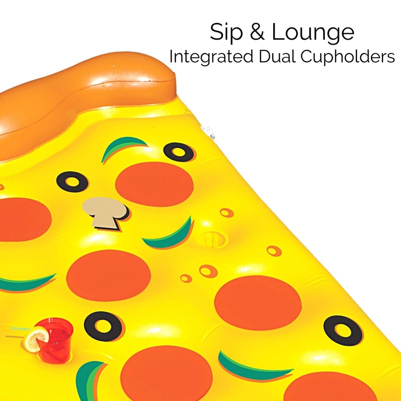 Swimline Inflatable Pizza Slice Pool Float, Multicolor