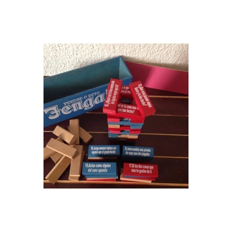 CASTILLO DIDÁCTICO Torre Equilibrio Verdad O Reto C/estuche Atrévete A