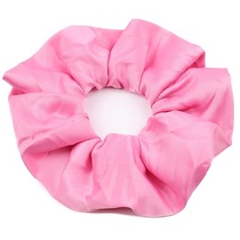 Mytoptrendz® Plain Large Satin Scrunchie Ponytail Holders Bobble Girls Women Up Do Hair Accessories (Pink)