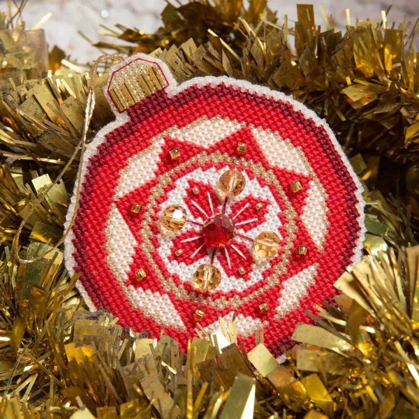Charivna Mit Christmas tree toy cross-stitch kit T-11C Set of
