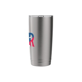 Happy Labor Day Novelty Vintage Typography Red White Blue Stainless Steel Insulated Tumbler