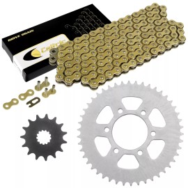 Caltric Drive Chain & Sprockets Kit for Kawasaki EX650 Ninja 650R 2006-2016