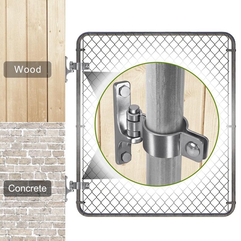 Insaga 304 Stainless Steel Gate Hinges Wall Mount | 1-5/8''
