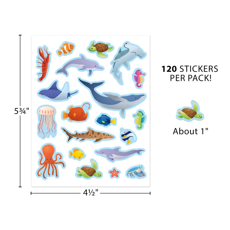 Teacher Created Resources Ocean Animals Stickers (TCR7095)