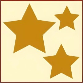 Star Folk Art Star Set 1 Stencil - Set of 3 Stencils Colonial -  The Artful Stencil