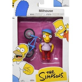 The Simpsons 5" Action Figure Milhouse with Bicycle Wave #3