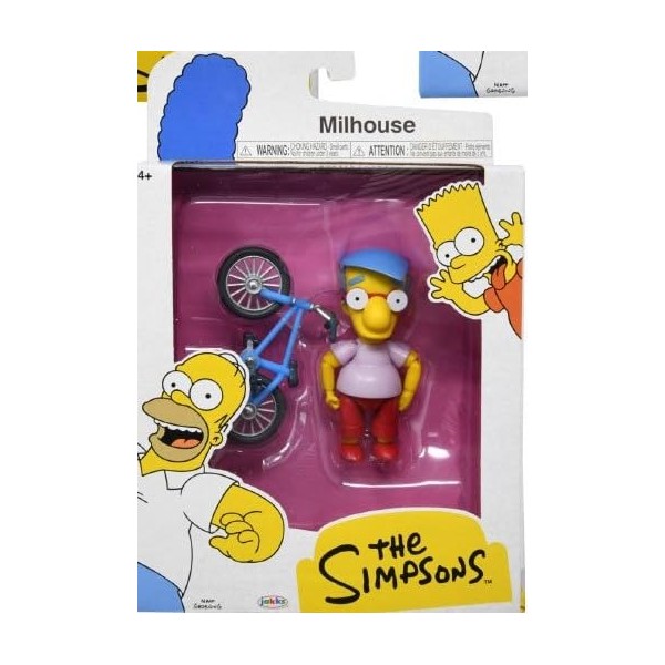 The Simpsons 5" Action Figure Milhouse with Bicycle Wave #3