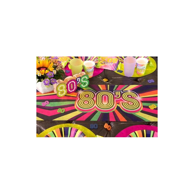 Generique - 80s Table Decoration Party Accessories Colourful 3 m