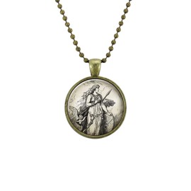 Freyja Necklace, Viking Jewelry, Norse Mythology Goddess Of Love And War, Feminist Freya Pendant