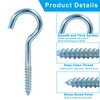 Aracombie 2 Inch Cup Hooks Screw in Heavy Duty, Stainless