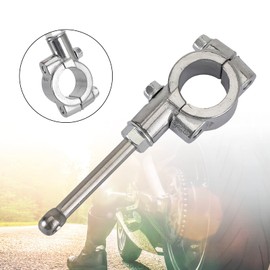 Artudatech Universal Motorcycle Stand Kickstand Extension Kit 20-23MM Scooter Support Tool, Chrome Motorcycle Foot Side Stand Assistant Extension