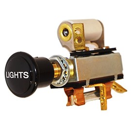 DJS Tractor Parts / 3-Position Light Switch - Allis Chalmers WF, RC, WD45, WD, WC, G, CA, C, B - AC-139D