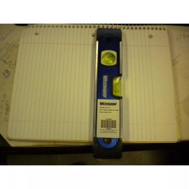 WESTWARD 4MRX2 9" MAGNETIC ALUMINUM TORPEDO LEVEL