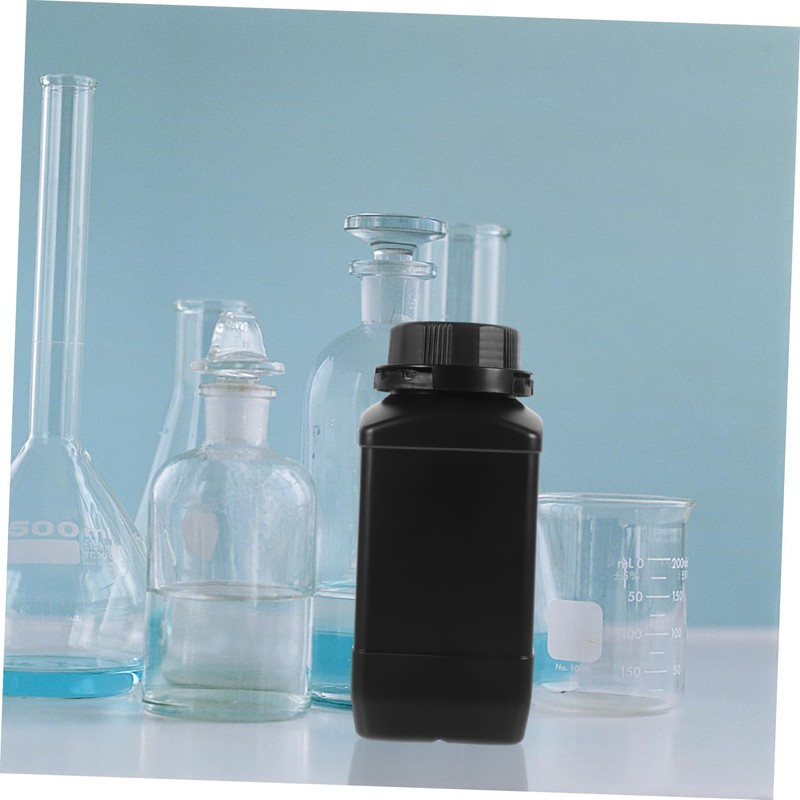 Ciieeo 2pcs Wide Mouth Reagent Bottles Thicken Plastic Vials for