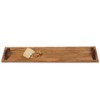 Mud Pie Long Oversized Wood Board 8" x 42", Brown