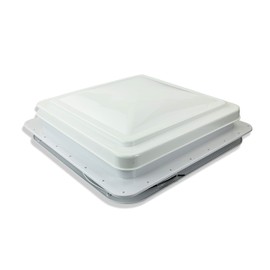 Leisure Coachworks 14" RV Trailer Roof Vent Complete 12 Volt Fan w/White lid and Interior Garnish