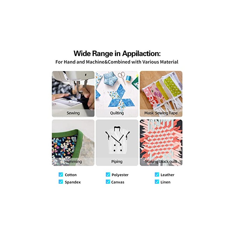 Bias Tape, Double Fold Bias Tape 1/2 Inch Continuous Bulk