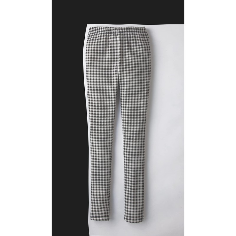 Selvan Fleece Lined Leggings Pants Like A Blanket, Checkered, 3L