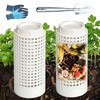 in Ground Composter, Garden Worm Compost Bin, 12X6x6 Inch Space-Saving