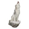 Woodlands Wildlife Mystical Alpha Snow Arctic Wolf Howling At The