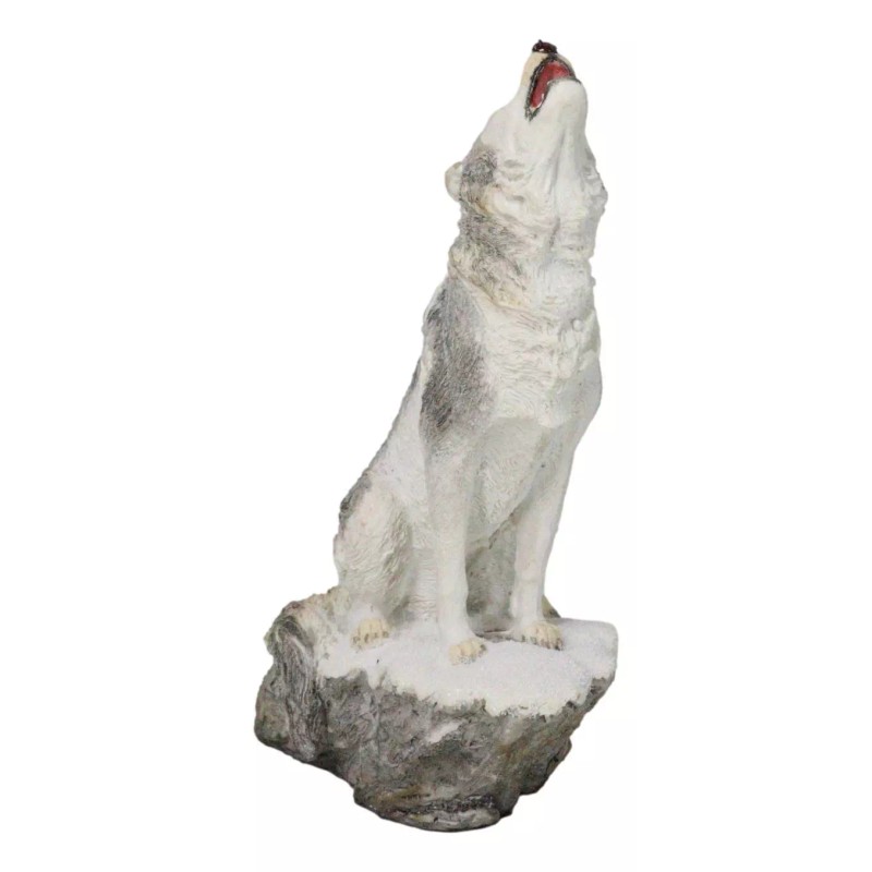 Woodlands Wildlife Mystical Alpha Snow Arctic Wolf Howling At The