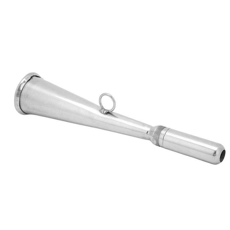 Fog Horn Removable Mouthpiece Stainless Steel Clear Sound Lightweight Portable