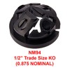 iMBAPrice NM94-25 (25-Pack) Black Button Push-in NM Cable Connector, 3/8