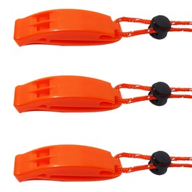 Whistles with Reflective Lanyard Emergency Whistle Loud Alarm for Safety Camping Hiking Hunting Fishing Swimming Dog Training Coach Referee Police Women Elder