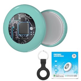 GAGAAL Smart Tag Bluetooth Air Tracker Item Finders, Locator Tags with Find My Compatibility (iOS Only), Track Your Keys, Wallet, Luggage, Backpack, Pet, Comes with Keychain Cover(Blue)