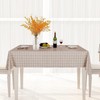 2pcs 137*180cm Plastic Tablecloths Waterproof Grey Checkered PVC Table Cloth