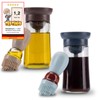 Fino Casa 2er Set, 2in1 Ölflasche mit Pinsel, Ölspender, Ölsprüher