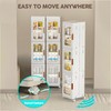 Lozovin Narrow Bathroom Storage Cabinet with Doors and Shelves, 3-Tiers
