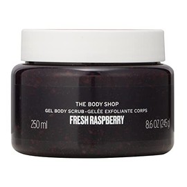 The Body Shop Fresh Raspberry Gel Body Scrub vegan Fruity, pulpy texture smoothing, softening exfoliation 250ml