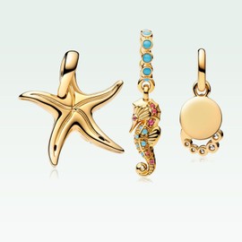 MSPOVOF Cute Animal Charms S925 Sterling Silver Pendant for Bracelets and Necklaces Women Jewellery Gift, Cubic Zirconia