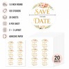 Save The Date Envelope Stickers: 120 Pcs Floral Seals 1.6