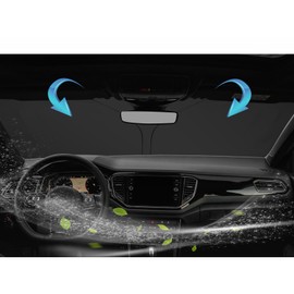 SKTU Sonnenschutz für Frontscheiben kompatibel mit Mercedes A-Klasse/EQA/GLA Innen Faltbar Frontscheibenabdeckung mit UV Schutz