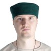 HEMAD Medieval Cap Wool Felt Lined, Green, XXL