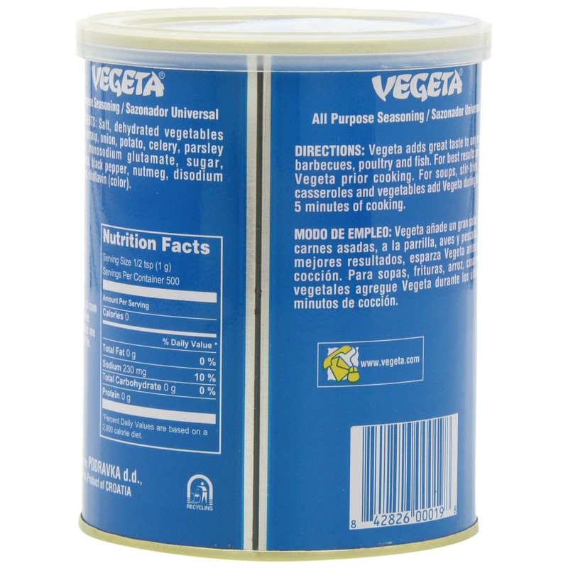 Vegeta Gourmet Seasoning Tin, 17.5-Ounce (Pack of 4)