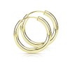 Materia Women's Earrings, Gold Hoop Earrings, Lightweight - 925 Sterling