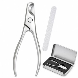 capasin Heavy Duty Large Dog Nail Clippers for Thick Nails, Professional Pet Nail Trimmer Set with PCB Nail File and Metal Storage Tin for Medium Large Dogs