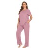 SWOMOG Women 3Pcs Maternity Pajama Set Nursing Pjs Pregnancy Set