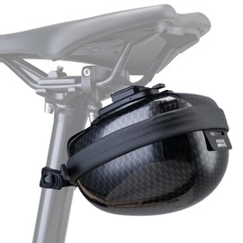 ROCKBROS Bicycle Saddle Bags Hard Shell Bicycle Seat Bag for MTB Road Bike E-Bike 0.4 L with Bracket Black