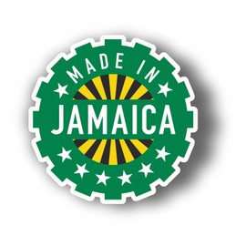 AMA SHOP PVC JAMAICA STICKER FOR WALL DECALCOMANIES CAR MOTORCYCLE HELMET CAMPER