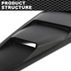 CROSSDESIGN Quarter Side Window Louvers Board Compatible with Ford Mustang
