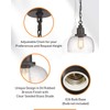 EAPUDUN 1-Pack Farmhouse Pendant Light, 1-Light Industrial Hanging Light Fixture