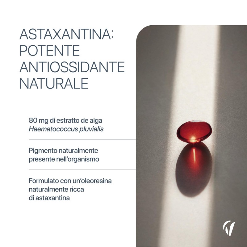 Astaxantina – 80 mg di Estratto di Haematococcus Pluvialis con