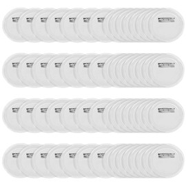 vibedor 1.5 Inch Blank Button Pins 60 Packs Clear Button Pins DIY Buttons Pin Acrylic Buttons Pin with Pictures Photos for DIY Project, Crafts to Make Your Own Badges