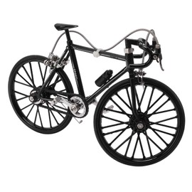 Pasamer Adorno de Modelo de Bicicleta, Mini Modelo de Bicicleta Ornamento Adorno de Modelo de Mini Bicicleta de Oficina para decoración de Escritorio (Negro)