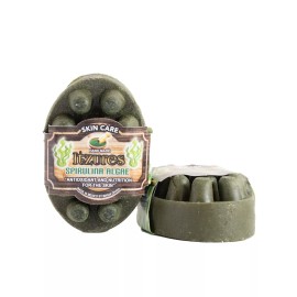 ITZURES ARTISAN SOAP Algae Spirulina for Nutrition and Antioxidants &Exfoliating (2PCS)