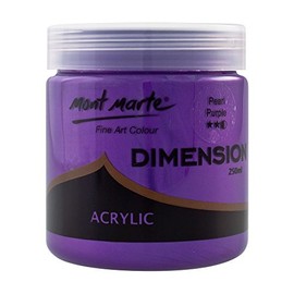 Mont Marte Premium Dimension Acrylic Paint 250 ml, Pearl Purple